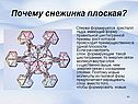 Почему снежинка плоская