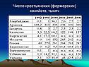 Число крестьянских (фермерских) хозяйств, тысяч