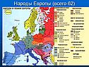 Народы Европы (всего 62)