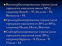 Высокоурбанизированные страны