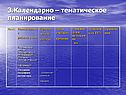3.Календарно – тематическое планирование