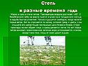 Степь в разные времена года