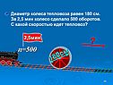 Диаметр колеса тепловоза равен 180 см