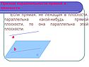 Признак параллельности прямой и плоскости