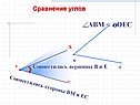 Сравнение углов