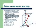 Запись координат вектора