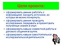 Цели проекта: