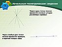 Через одну точку можно провести сколько угодно различных прямых