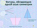Фигуры, обладающие одной осью симметрии