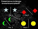 Симметричны ли фигуры относительно прямой