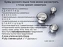 Буквы русского языка тоже можно рассмотреть с точки зрения симметрии