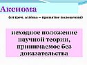 Аксиома