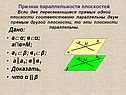 Плоскости параллельны