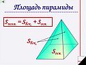 Площадь пирамиды