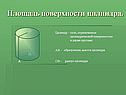 Площадь поверхности цилиндра
