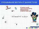Откладывание вектора от данной точки