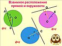 Построение касательной к окружности