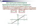 Центральная симметрия в прямоугольной системе координат