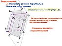 Плоскость сечения параллельна боковому ребру призмы