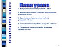 План урока