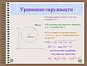 Уравнение окружности