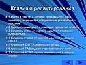 Клавиши редактирования