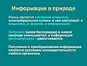 Информация в природе