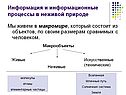 Информация и информационные процессы в неживой природе