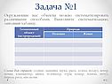 Окружающие нас объекты можно систематизировать