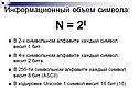 Информационный объем символа