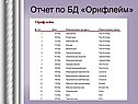 Отчет по БД «Орифлейм»