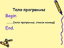 Тело программы