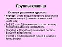 Клавиши управления