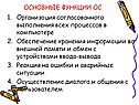 Организация согласованного выполнения всех процессов в компьютере