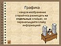 Каждое изображение старайтесь размещать на отдельных слайдах