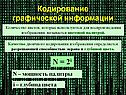 Кодирование графической информации