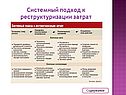 Системный подход к реструктуризации затрат