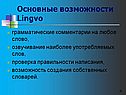 Основные возможности Lingvo
