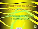 Таблицы и диаграммы Word