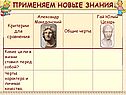 Придумайте и запишите свой критерий для сравнения