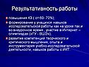 Результативность работы