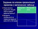 Заполнение таблиц
