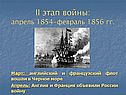 Март: английский и французский флот вошли в Черное море Апрель: Англия