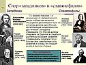 Спор «западников» и «славянофилов»