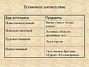 Установите соответствие