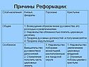 Причины Реформации: