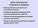 Цели проведения петровских реформ:
