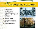 Природные условия