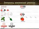 Элементы хохломской росписи