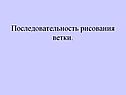 Последовательность рисования ветки